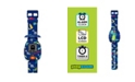 Playzoom Itouch Unisex Kids Dino Dark Blue Silicone Strap Smartwatch 42.5 mm